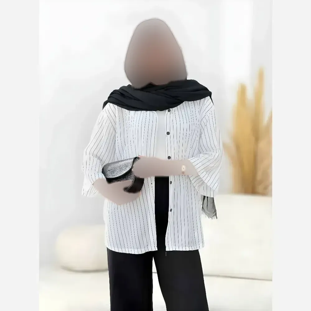مانتو دیپلمات رخساره جنس مراکشی دیپلمات اعلا فری سایز تا 48