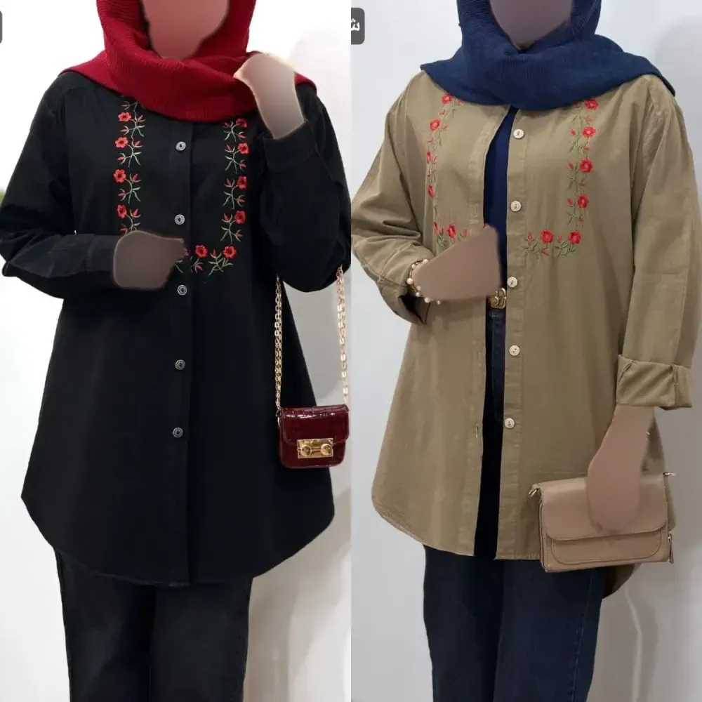 مدل مونتال کتانی زنانه کتان پنبه آنزیم شده فری سایز