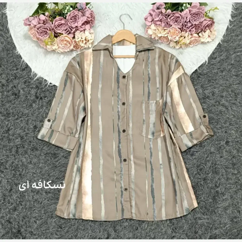 مانتو بوگاتی گرم بالا نسکافه ای فری سایز مدل تبسم