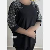 شومیز مجلسی وارداتی سایز بزرگ جنس جودون درجه یک