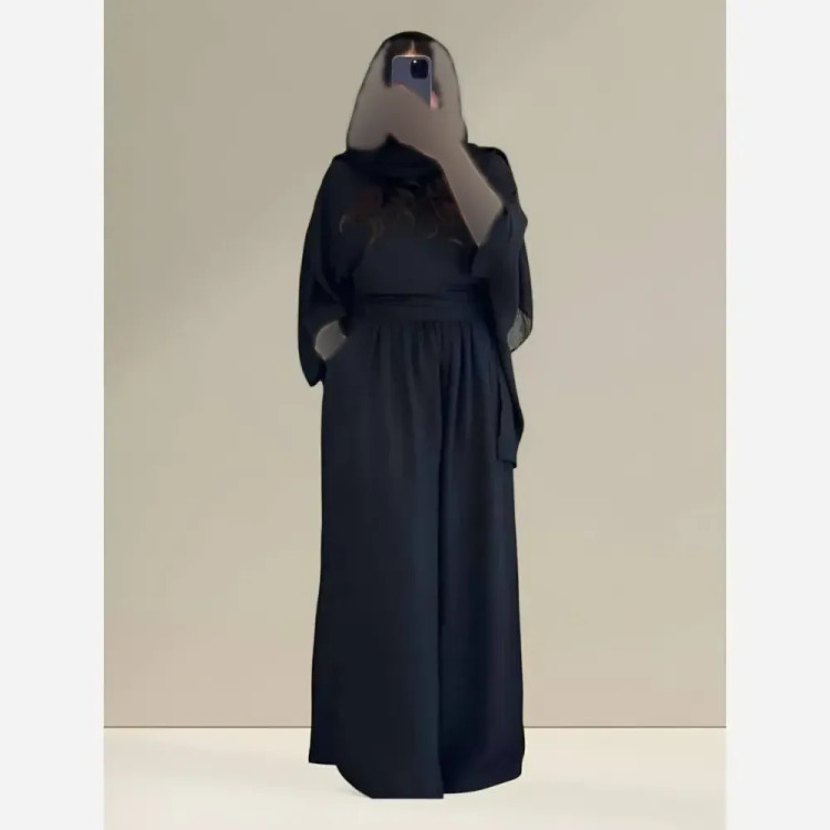 ست شومیز و شلوار زنانه مدل کاشی جنس شانتون سایز فری
