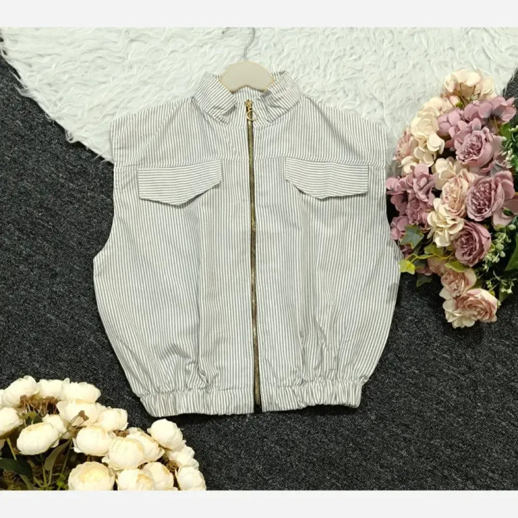 وست دخترونه لنین نخ درجه یک فری سایز مدل 672