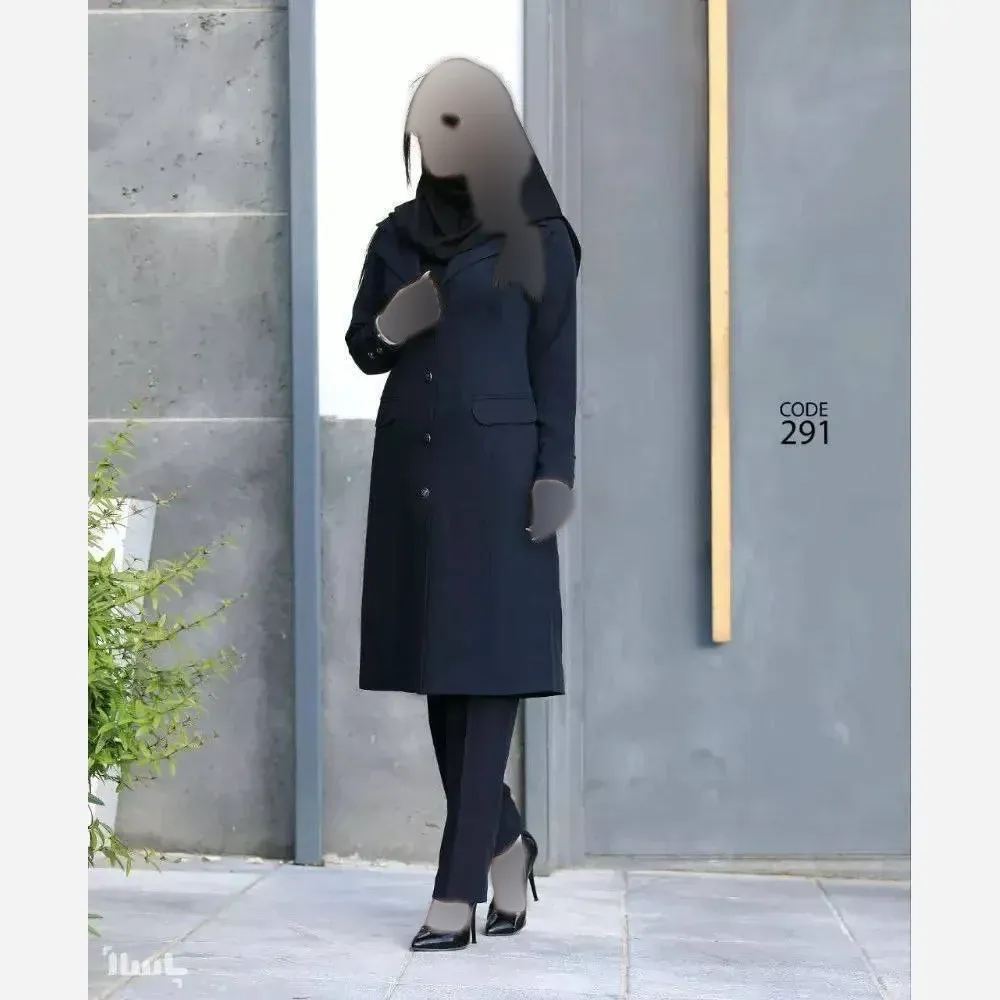 شلوار اداری زنانه جنس پرشیادونخ رنگ مشکی و سرمه ای سایز فری 36 تا 42
