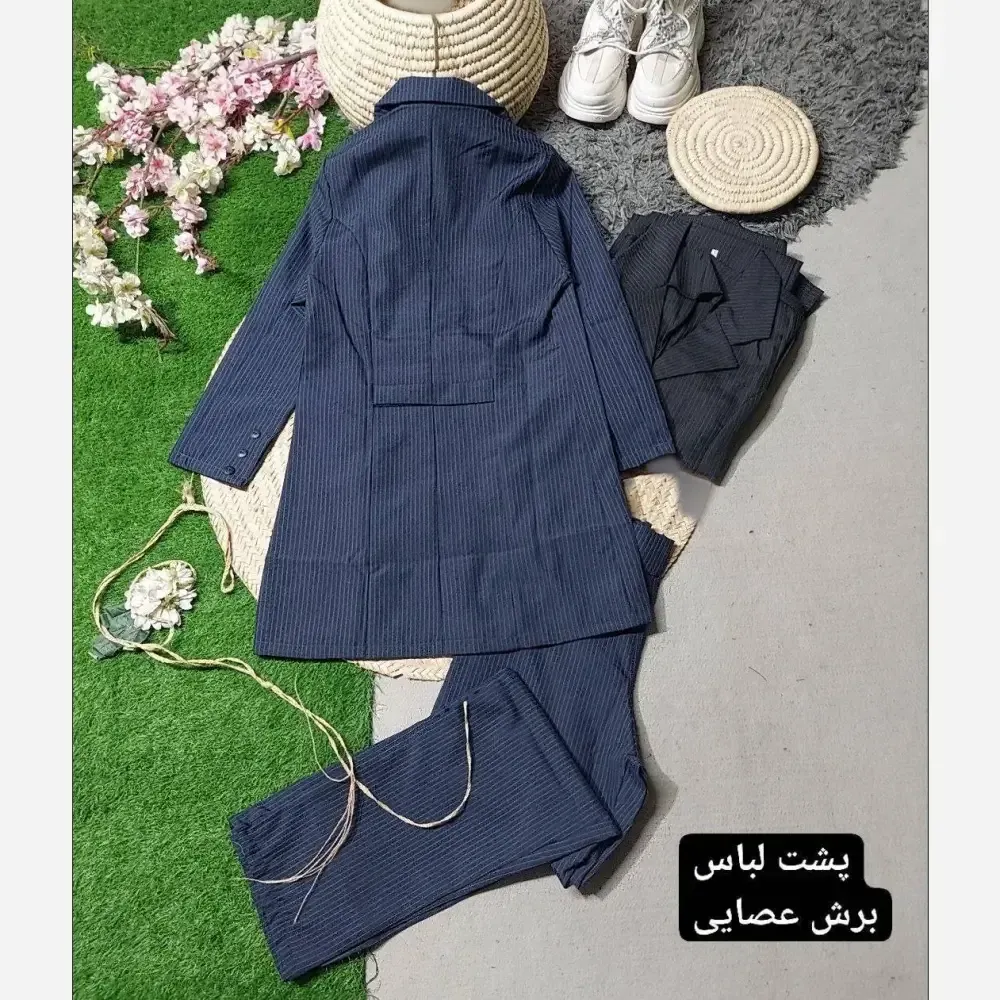ست اداری اطلس جنس پرشیادونخ اعلا رنگ مشکی سرمه ای طوسی دودی