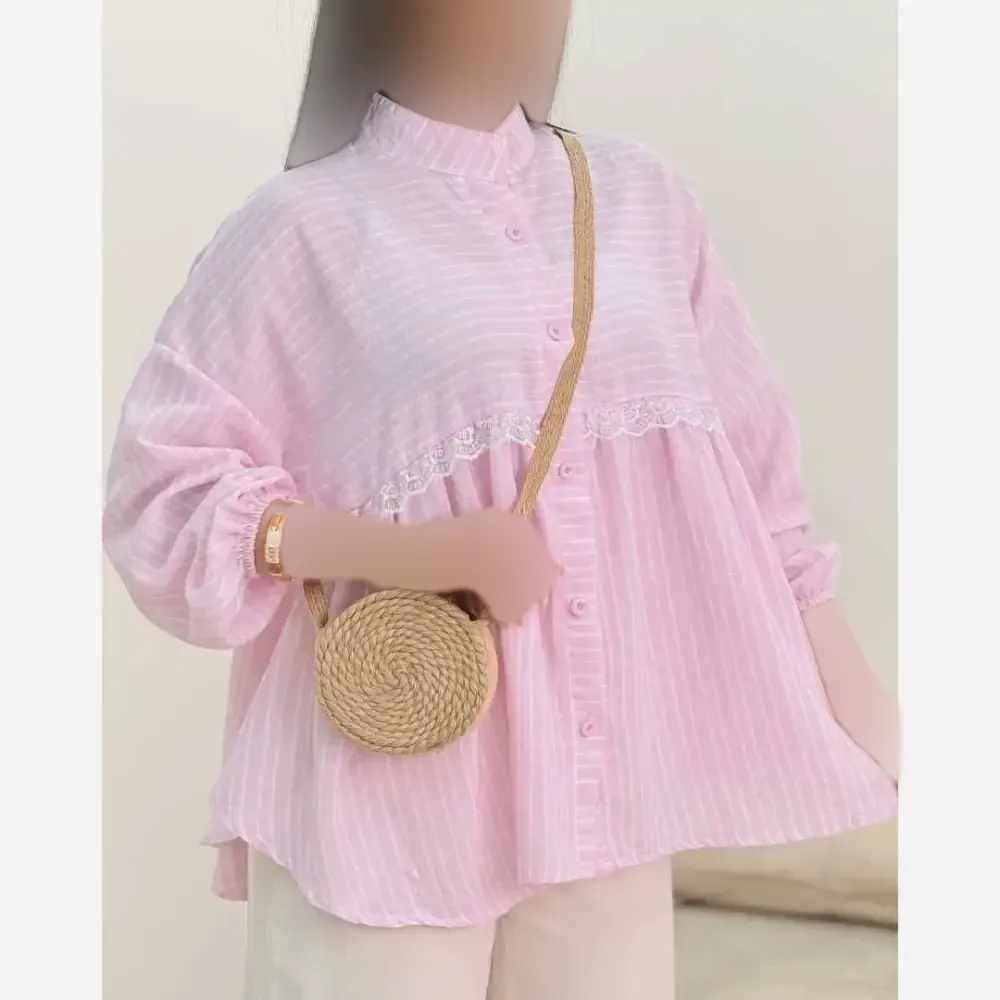شومیز آزاده نخی تایوانی خنک تابستانه فری سایز