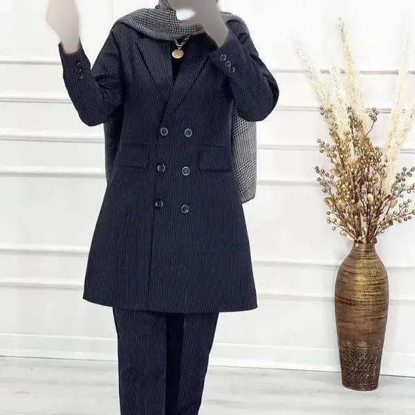 خرید مانتو شلوار اداری دیپلمات مدل لیانا جنس پرشیا رنگ بندی متنوع سایزبندی