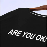 هودی لش سوپر پنبه طرح are you ok نیم زیپ سایز فری 38 تا 48