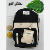 کوله پشتی زرین دیبا ضد آب 3 زیپ و جای قمقمه