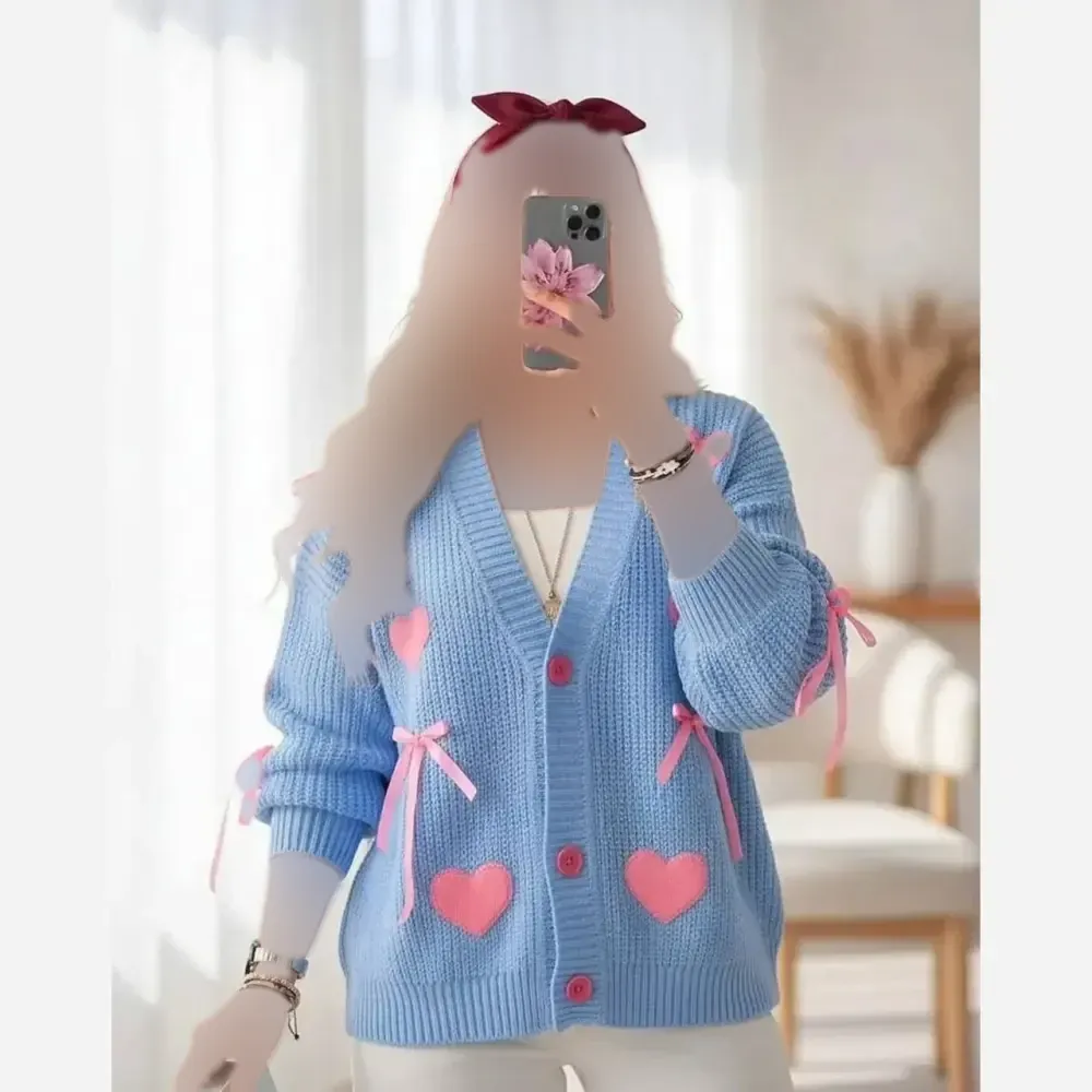 ژاکت بافت پینترستی فری سایز بافت درجه یک