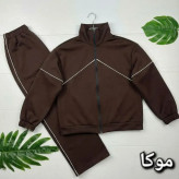 ست سویشرت و شلوار زنانه نانسی جنس مازراتی درجه یک سایز فری 38 تا 46 رنگ مشکی موکا سرمه ای