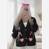 ژاکت بافت پینترستی قلبی زنانه درجه یک گرم بالا سایز 38 تا 50
