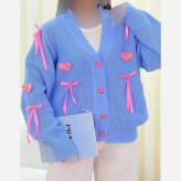 ژاکت بافت پینترستی قلبی زنانه درجه یک گرم بالا سایز 38 تا 50