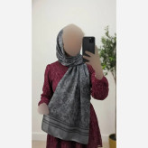 شال ژاکارد دورو شیشه ای ضخیم مجلسی ابعاد 68 در 187 سانتیمتر