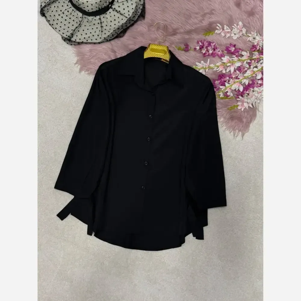 شومیز گره ای نیکی پری خنک و سبک فری سایز 38 تا 48