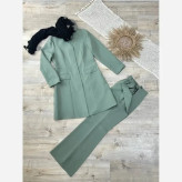 ست مانتو و شلوار اداری بوتکات سوپر مازراتی مدل مرجان
