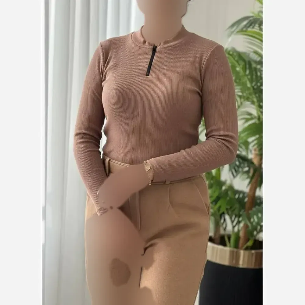 کالکشن فانریپ کبریتی زنانه بلوز و بادی زیپ دار فری سایز 36_44