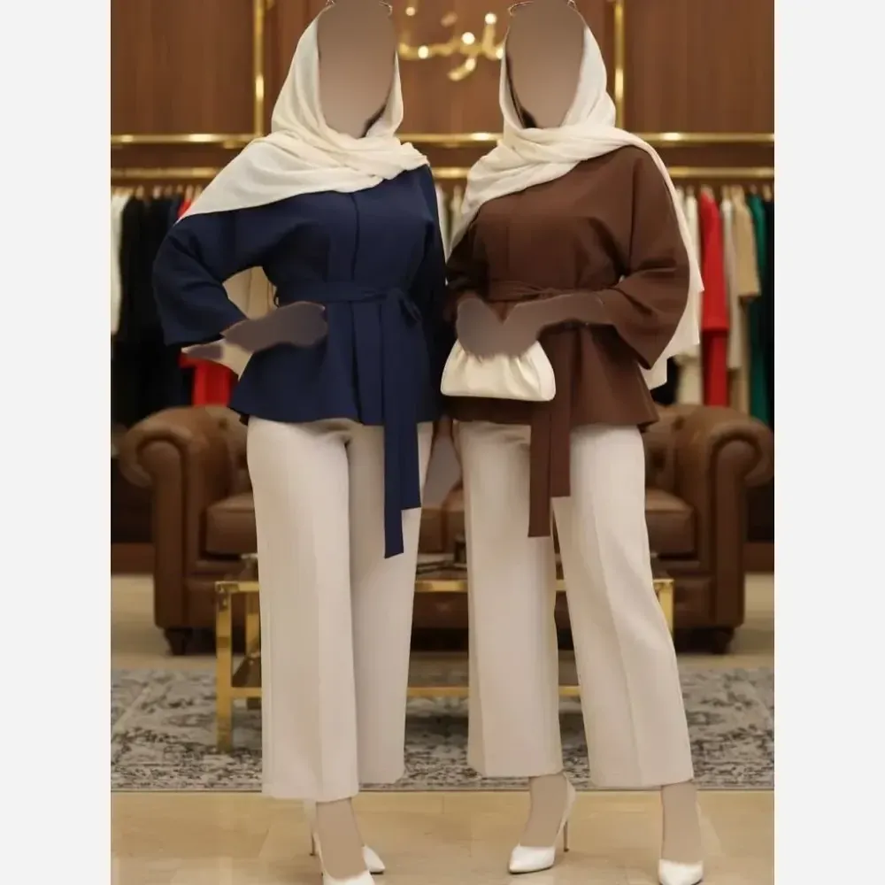 ست مانتو و شلوار سوپرمازراتی دوخت مزونی فری سایز
