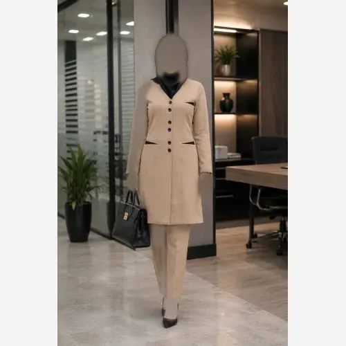 ست اداری زنانه مدل مونا جنس مازراتی درجه یک