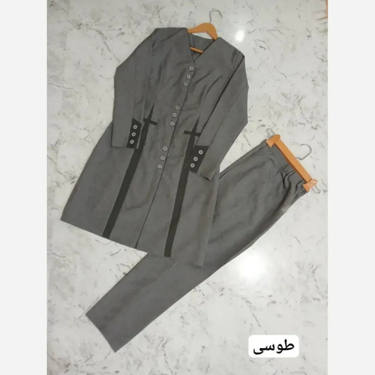 مانتو شلوار اداری مدل بهارساده جنس پرشین ساده رنگبندی متنوع سایزبندی 36 تا 52