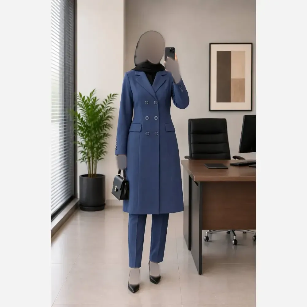 ست کت و شلوار اداری زنانه مدل فاگل جنس پرشین درجه یک