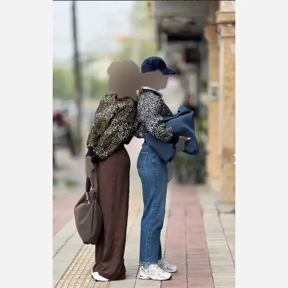 بامبر پلنگی گلیمی فری سایز زنانه قد 50 سانت دور سینه 110 سانت سایزبندی 38 تا 48
