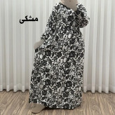 پیراهن فلور بوگاتی مدل ایوبی فری سایز زنانه تا سایز 46 چهارفصل شیک و راحت با کمربند سایه نمیاندازد