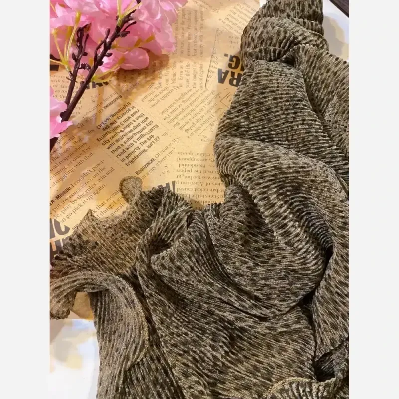 شال حریر شنی وارداتی حاشیه دالبر عروسکی سایز 185 در 80 سانتیمتر