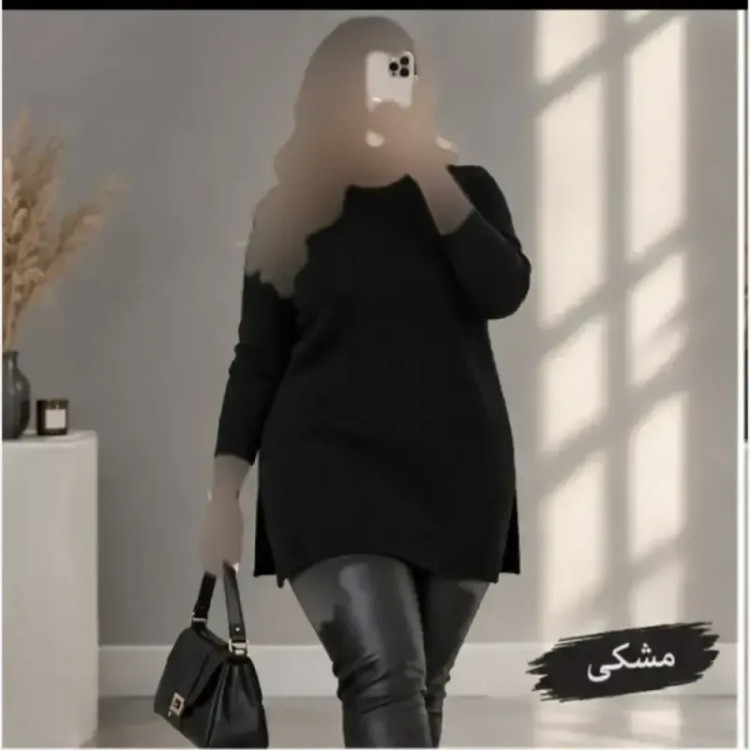 تونیک بافت زنانه نخ ترک آکرلیک ضد حساسیت سایز 38 تا 48