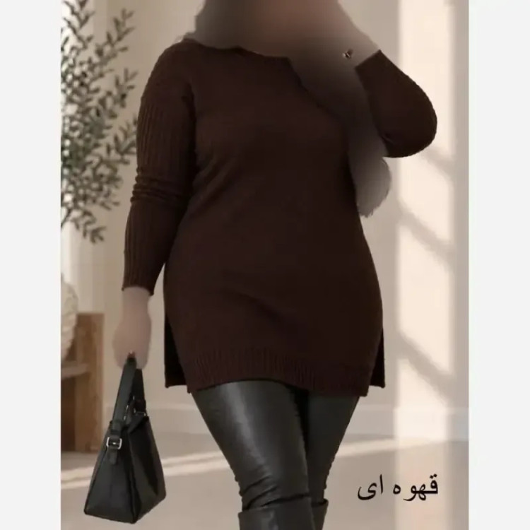 تونیک بافت زنانه نخ ترک آکرلیک ضد حساسیت سایز 38 تا 48
