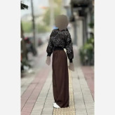 بامبر پلنگی پاییزه جنس تافته فری سایز 38 تا 46